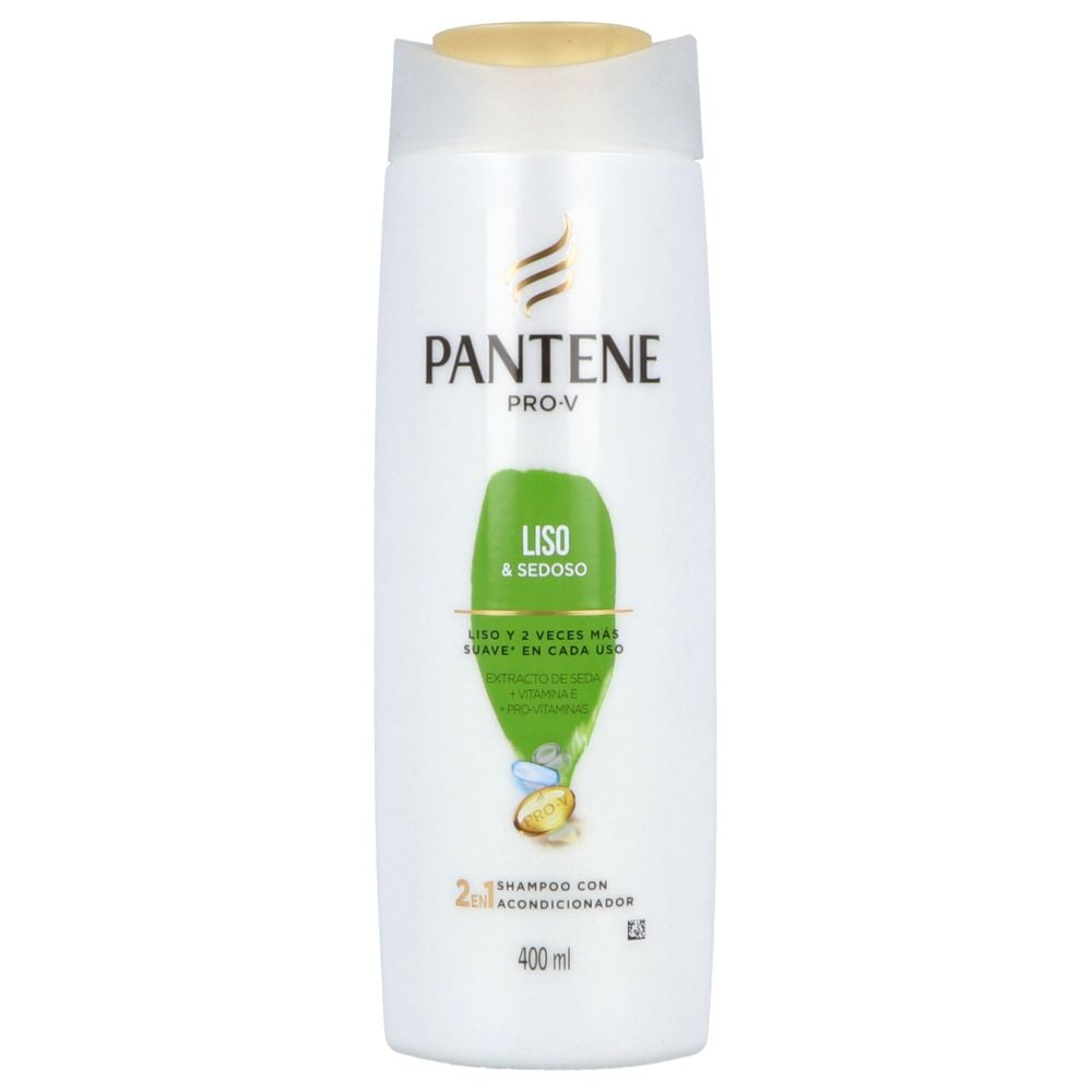 Shampoo Pantene Liso Y Sedoso 2en1 400ml Balu