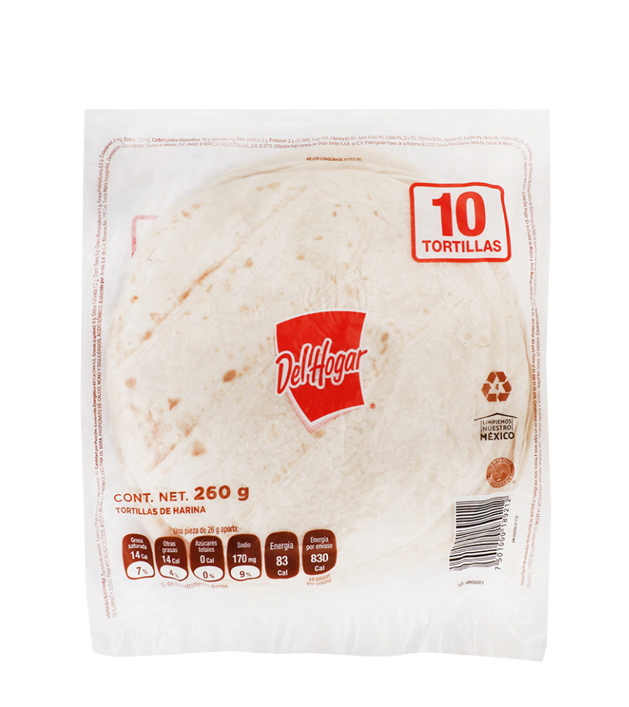 Tortillas De Harina Del Hogar Bimbo 260G Balu