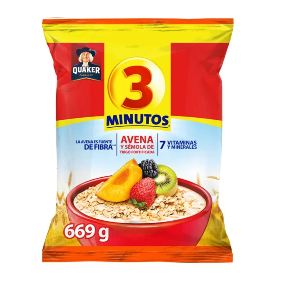 Avena Quaker® 3 Minutos® sabor Fresa