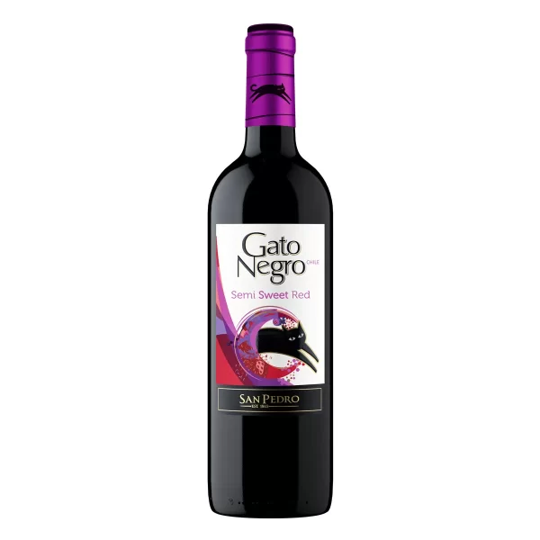 Vino Tinto Chileno Gato Negro Semi Sweet Red 750ml