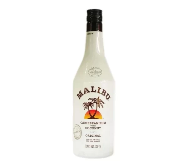 Coctel de Coco Malibu Original con Ron Blanco 750 ml